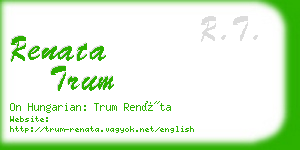 renata trum business card